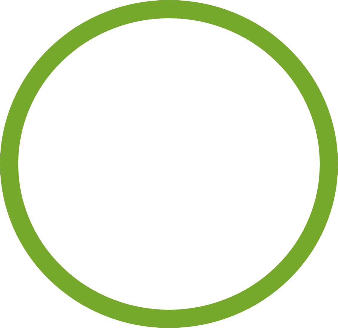 A green circle.